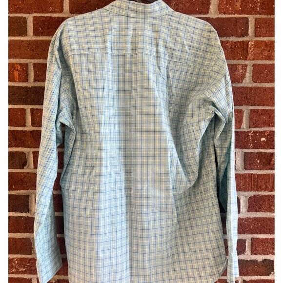 Fish Hippie Blue/Green Plaid Button-Down Shirt XL - Picture 5 of 8